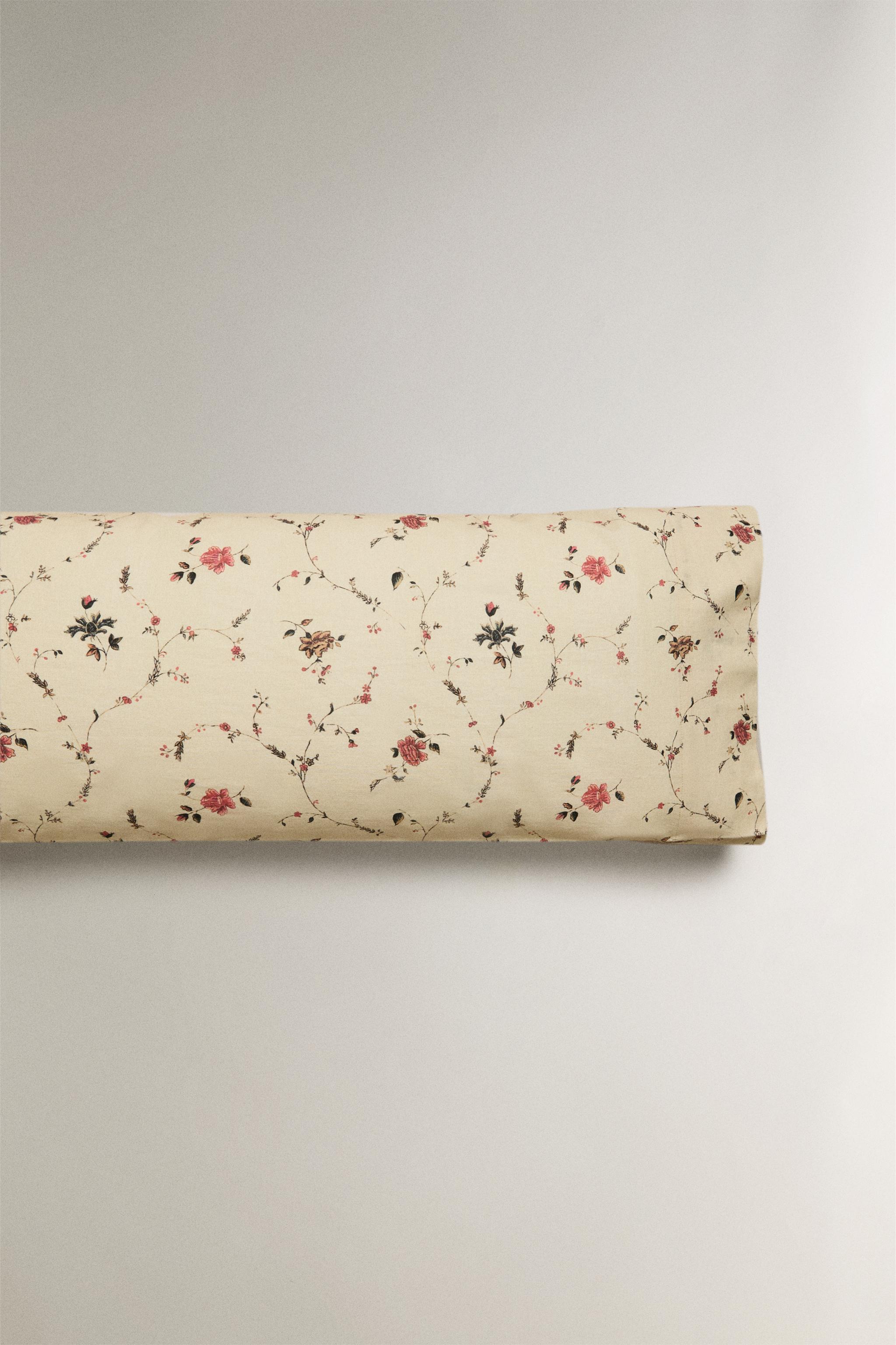 COTTON LINEN FLORAL PILLOWCASE | KATHARINE POLE